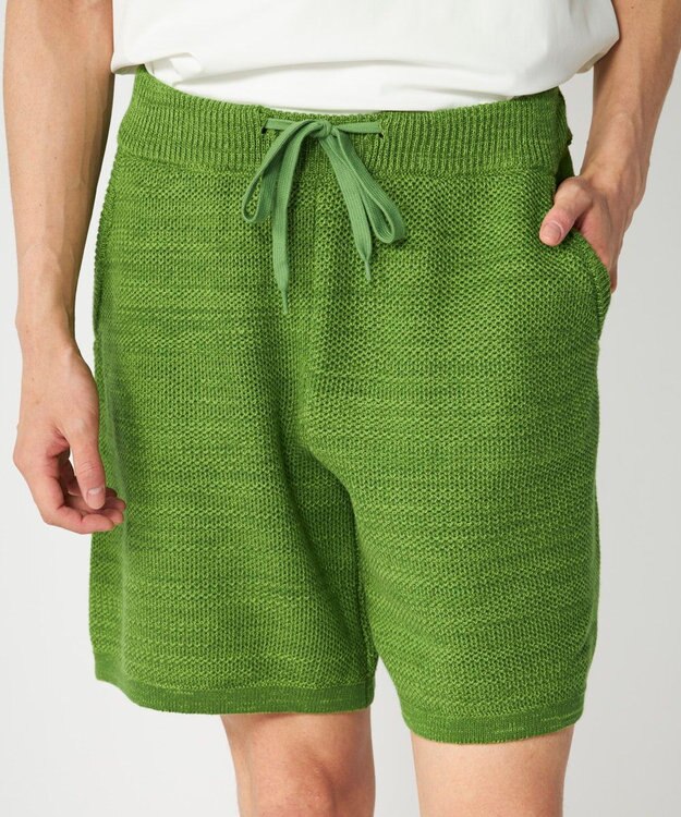 OP／FILA 【Ocean Pacific】ラーベンニットショーツ グリーン