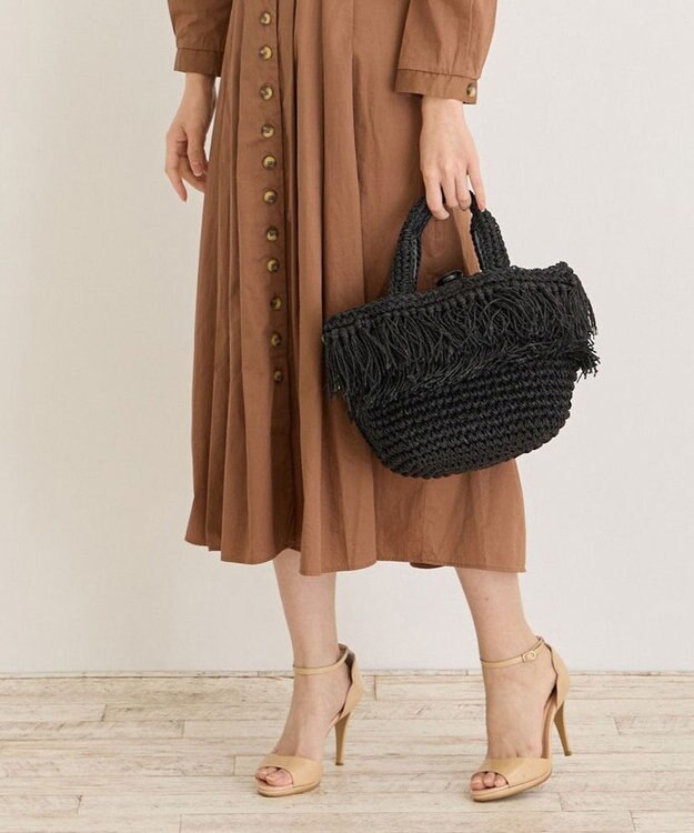 ROOTOTE 1151【カゴバッグ】LT.デリ.フリンジ.バスケット-C 02：セサミ