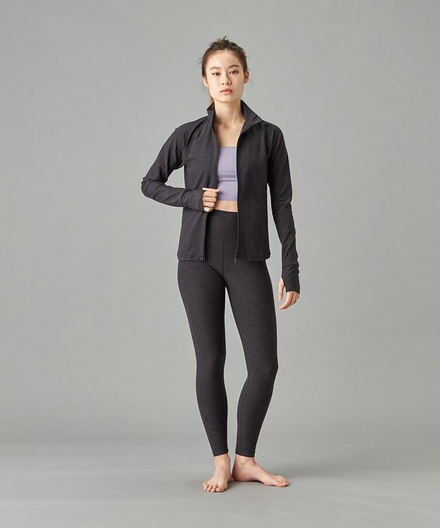 Chacott Peach Mokuジャケット ダークグレー杢