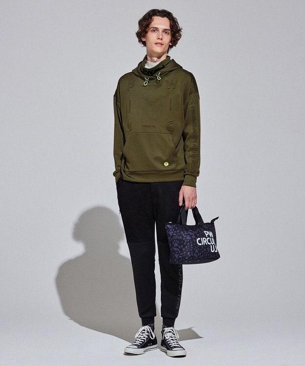 PW CIRCULUS 【MEN】 デタッチャブルフーディー カーキ系1