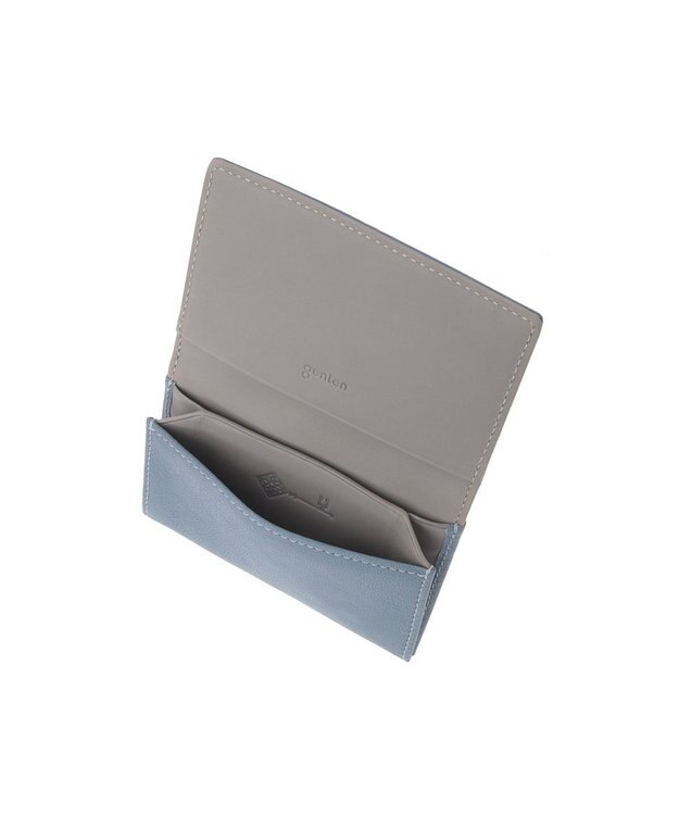 genten モルトフレスコ 名刺入れ ライトブルー
