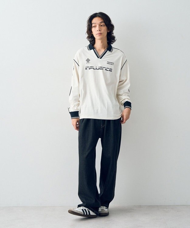 CRAFT STANDARD BOUTIQUE UVカット/イージーケア/ゲームシャツ-C Off White