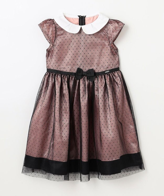 組曲 KIDS 【110-140㎝】チュールドット ドレス ピンク系5