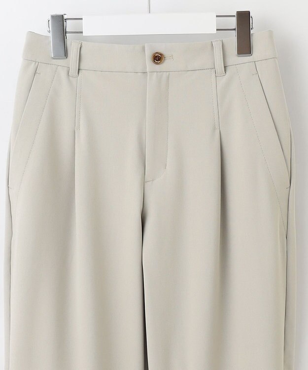 23区GOLF 【23Fondation】セミワイド テーパードパンツ ベージュ系