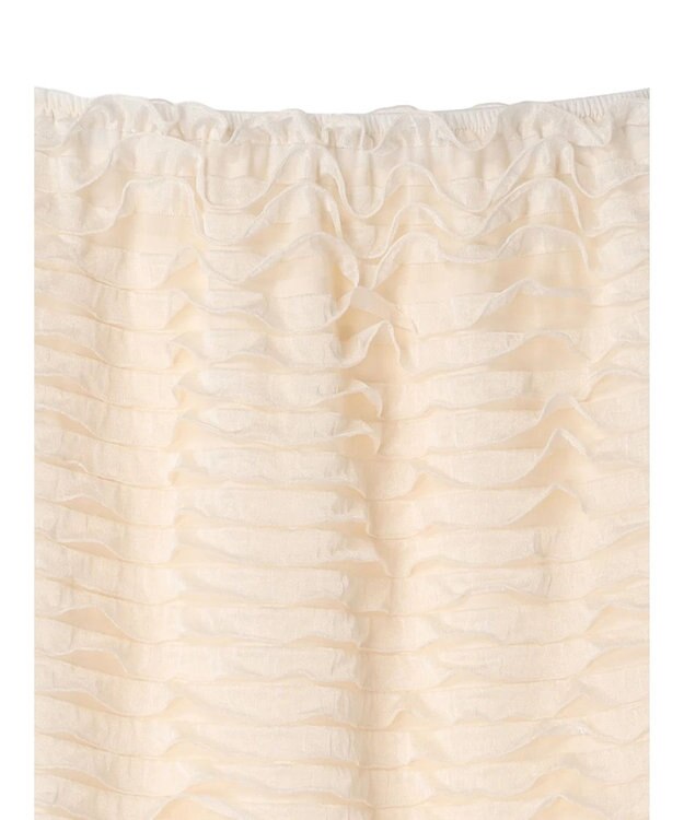 Green Parks Ｉラインフリルカットスカート Ivory