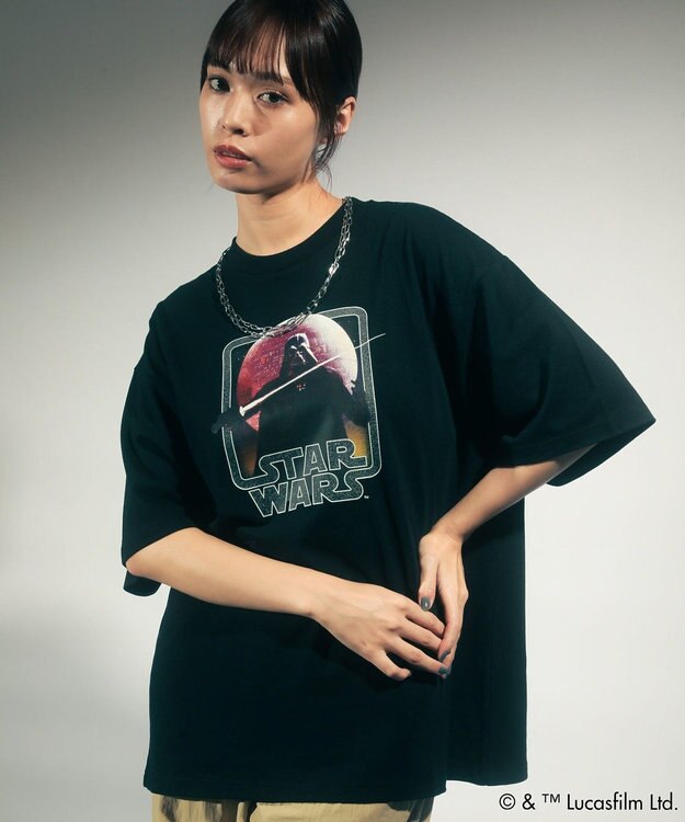 Green Parks ＳＴＡＲ　ＷＡＲＳ／グラフィック半袖ＢＩＧＴＥＥ Black