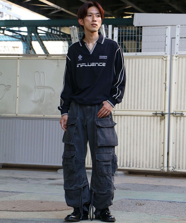 CRAFT STANDARD BOUTIQUE UVカット/イージーケア/ゲームシャツ-C Navy