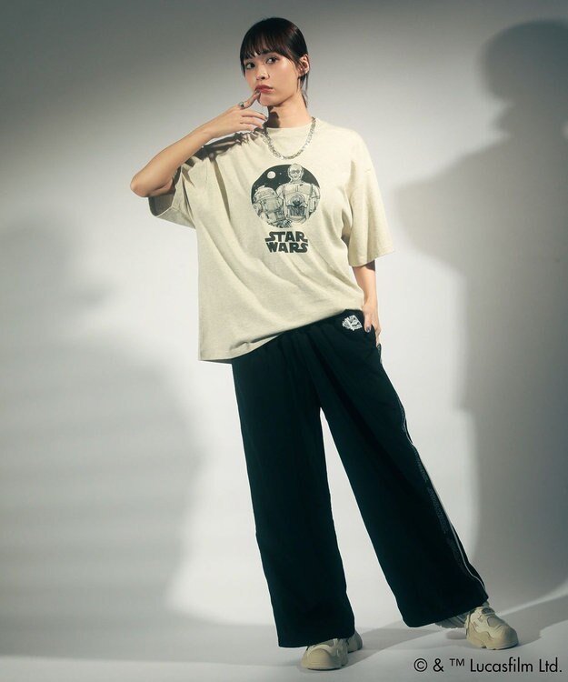 Green Parks ＳＴＡＲ　ＷＡＲＳ／グラフィック半袖ＢＩＧＴＥＥ Oatmeal