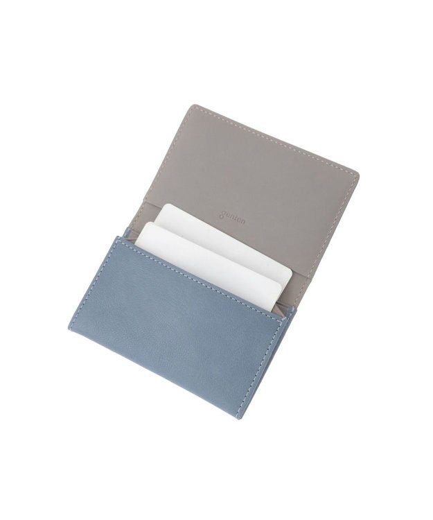 genten モルトフレスコ 名刺入れ ライトブルー