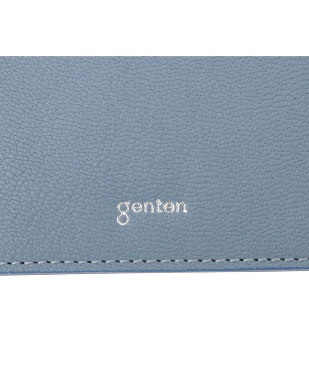 genten モルトフレスコ 名刺入れ ライトブルー