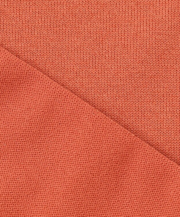23区 【洗える】ウールコットンストレッチ ニット オレンジ系