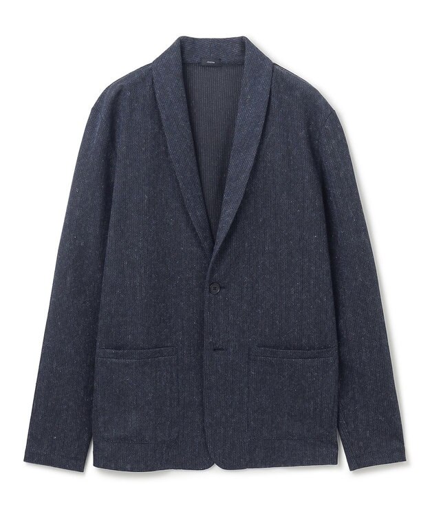 JOSEPH HOMME リネンドビージャージー　カットソージャケット ネイビー系