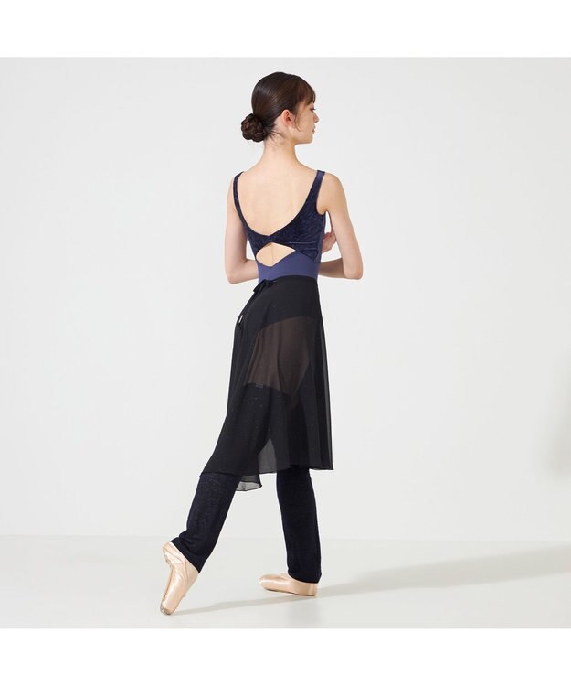 Chacott ◎【Nela ライン】巻きスカート ブラック