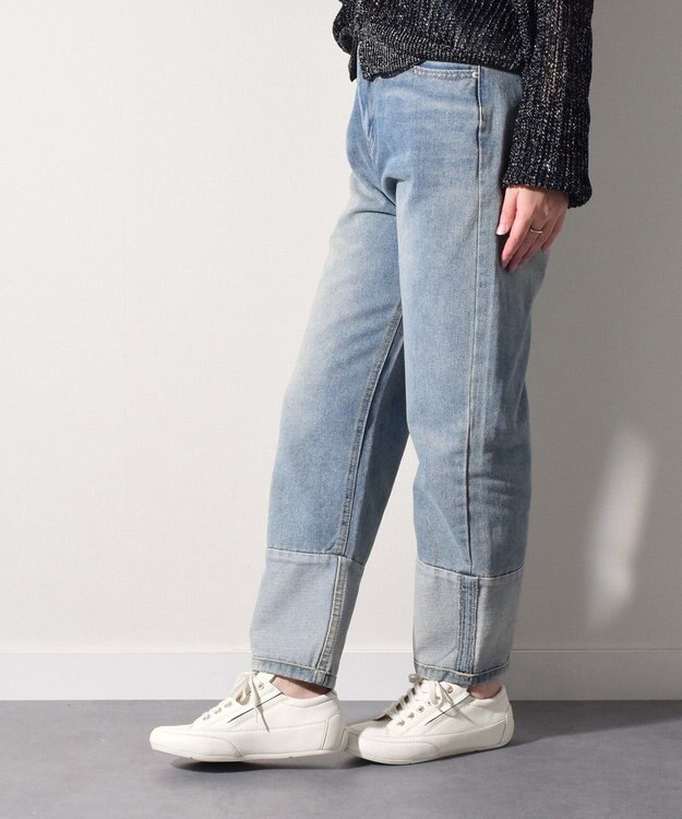 INTER-CHAUSSURES 【BUSSOLA】レースアップスニーカー アイボリー