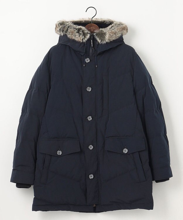 JOSEPH ABBOUD MOUNTAIN 【ECO撥水/ECOファー/9ポケット/ユニセックス】ＰＥ／ＮＹピーチダウン コート ネイビー系