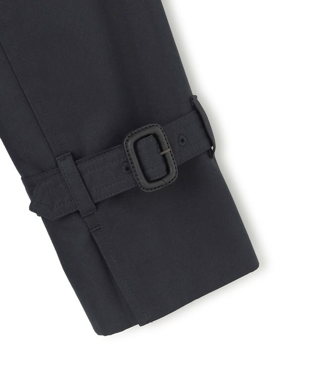 23区 コットンポリエステルギャバジン ショート トレンチコート ネイビー系