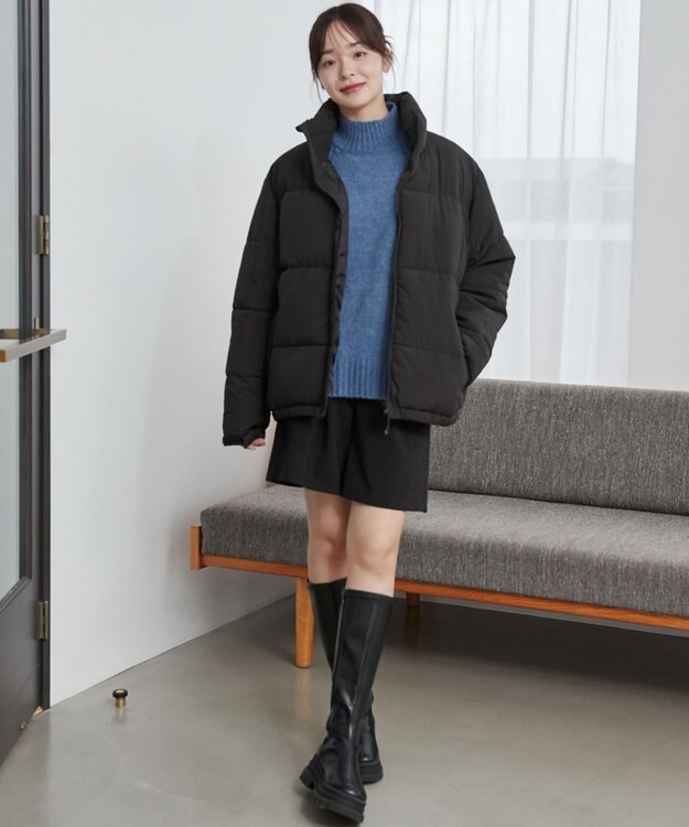 WEGO 【ユニセックス着用ITEM】パデッドブルゾン ブラック