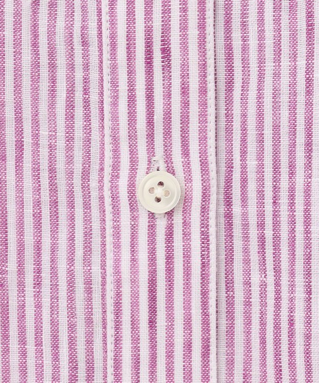 J.PRESS LADIES 【洗える】リネン シャツ パープル系1