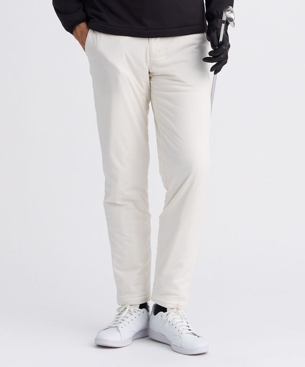 23区GOLF 【MEN】防風エアリージャージ ウォームパンツ ホワイト系