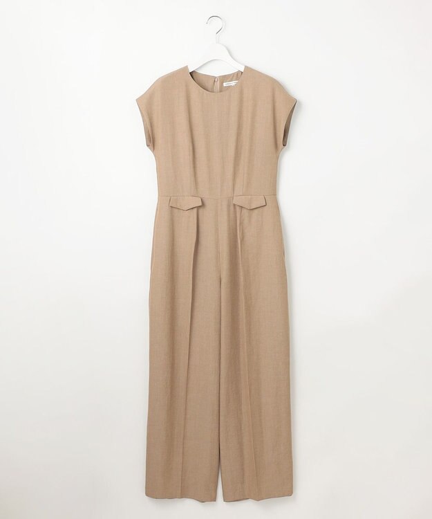 23区 L 【GOLD LABEL】ナチュラルシャンブレー オールインワン ベージュ系