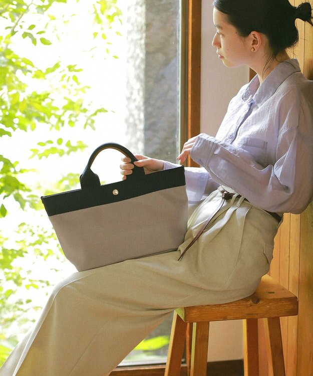 TOPKAPI 【Breath TOPKAPI】リプルネオレザー ミニトートバッグ グレージュ