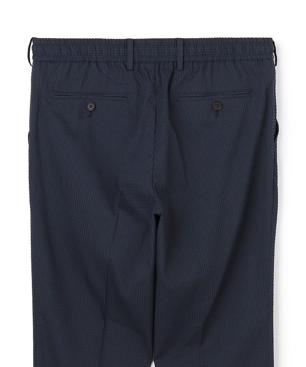 JOSEPH HOMME 【新素材 / セットアップ対応】ドットエアーサッカー ドロスト付テーパードパンツ / PEGG CONVERTIBLE ネイビー系