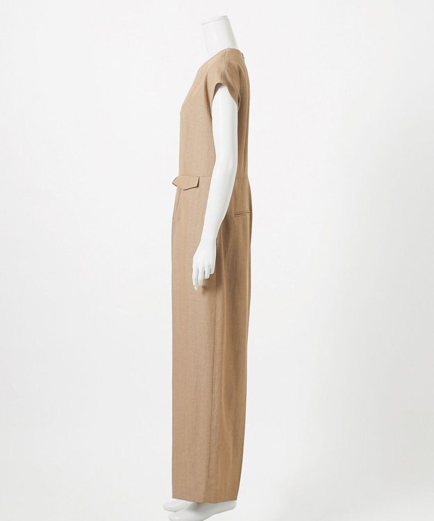 23区 L 【GOLD LABEL】ナチュラルシャンブレー オールインワン ベージュ系