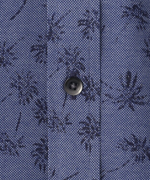 JOSEPH ABBOUD 【吸水速乾】シャンブレープリントジャージシャツ ネイビー系7