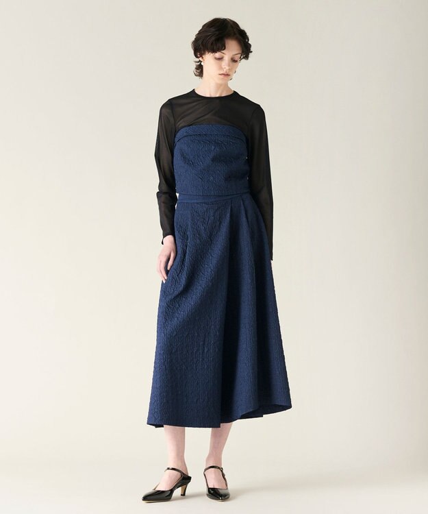 GRACE CONTINENTAL ビスチェsetワイドパンツ ネイビー