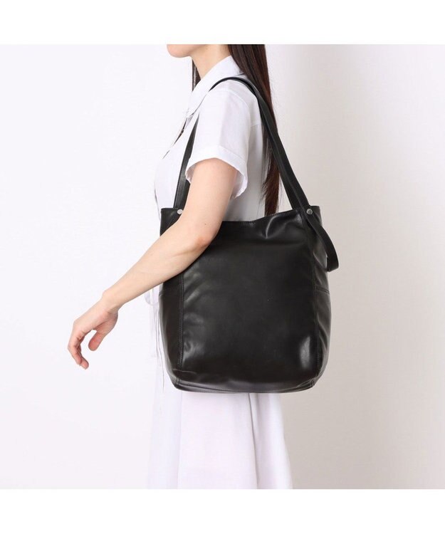UNBILLION カシュカシュ cachecache / ソフト合皮2wayトート ブラック