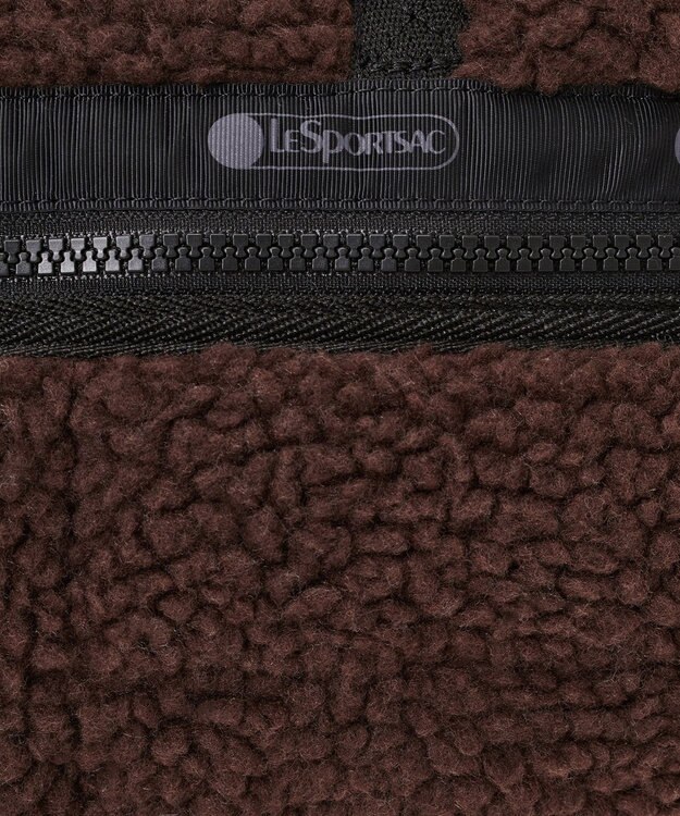 LeSportsac PUFFY MINI DUFFEL/ダークチョコレートシェルパ ダークチョコレートシェルパ