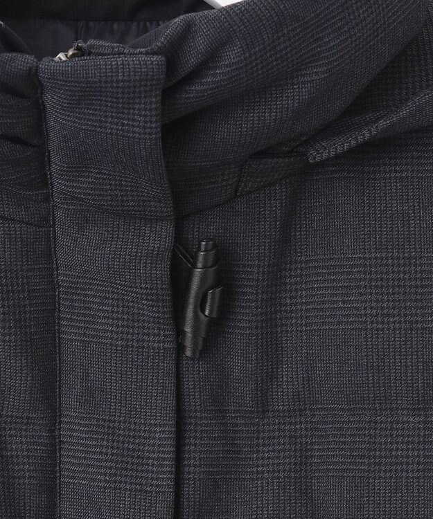 J.PRESS LADIES S ハウンドトゥース&グレンチェック ロング ダウンコート ネイビー系3