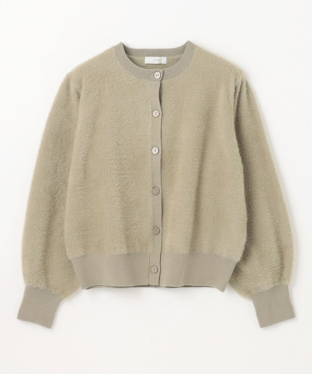 ANY L フェザーカーディガン×ニットスカートセットアップ オリーブ