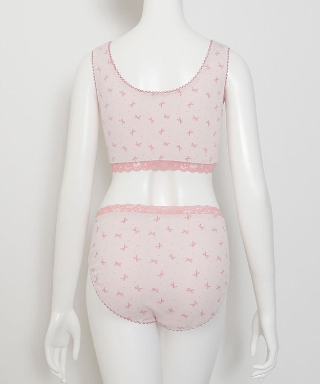 WEGO 【ハーフトップ＆ショーツセット】Liliane　Ciel　リボンドット ピンク