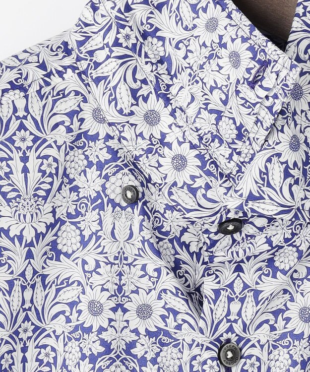 JOSEPH ABBOUD 【英国・リバティ社】リバティプリントシャツ サックスブルー系5