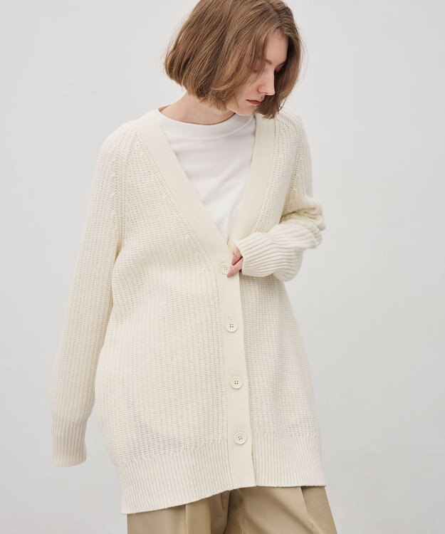 uncrave チャンキーニット カーディガン オフ