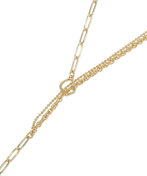 AMERICAN HOLIC 2WAYチェーンMIXネックレス Gold