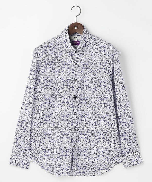 JOSEPH ABBOUD 【英国・リバティ社】リバティプリントシャツ サックスブルー系5
