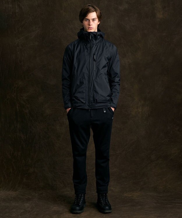 JOSEPH ABBOUD MOUNTAIN 【雑誌掲載/防風/撥水/ライナードッキング対応】 ミズノコラボWIND STOPPER BY GORE-TEX LABSパーカー ブラック系