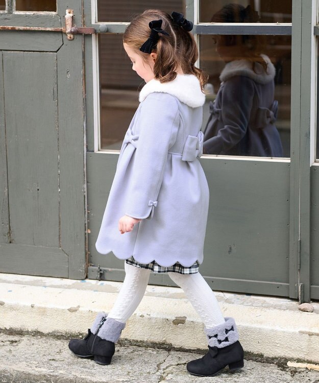 ANY KIDS ウールライクコート サックスブルー