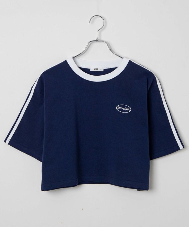 WEGO ライングラフィックショートT ネイビー