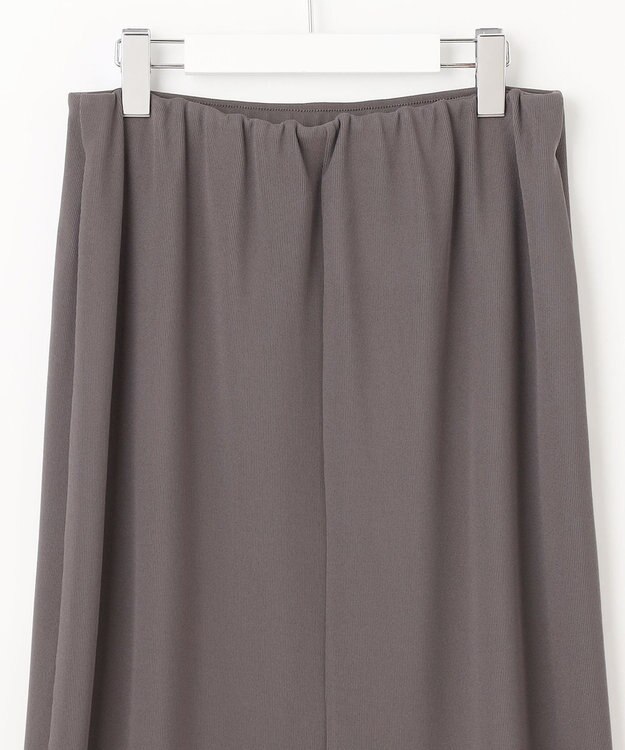 J.PRESS LADIES S 【洗える】ストレッチリブフェイス スカート スレート系