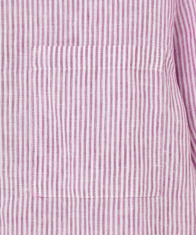 J.PRESS LADIES 【洗える】リネン シャツ パープル系1