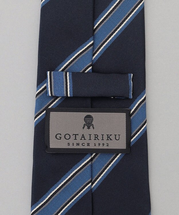 GOTAIRIKU GOTAIRIKU別注【MANTERO/マンテロ】ネクタイ_レジメンタル ネイビー系1