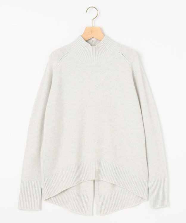 組曲 【8色展開・WEB限定】ウールカシミヤミックス ハイネック ニット シルバーグレー系9