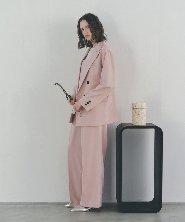 YECCA VECCA タックワイドパンツ Pink