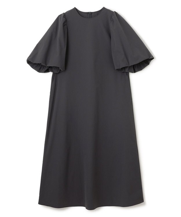 UNFILO FINE MOVE ボリュームスリーブ ワンピース [WEB限定]チャコール