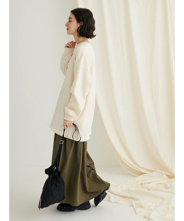 CRAFT STANDARD BOUTIQUE ワッフルレイヤード風プルオーバー Ivory