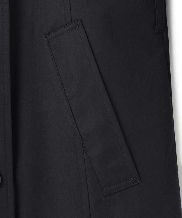 23区 コットンポリエステルギャバジン ショート トレンチコート ネイビー系