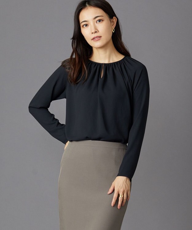 BEIGE， ALINE / ロングスリーブブラウス Black